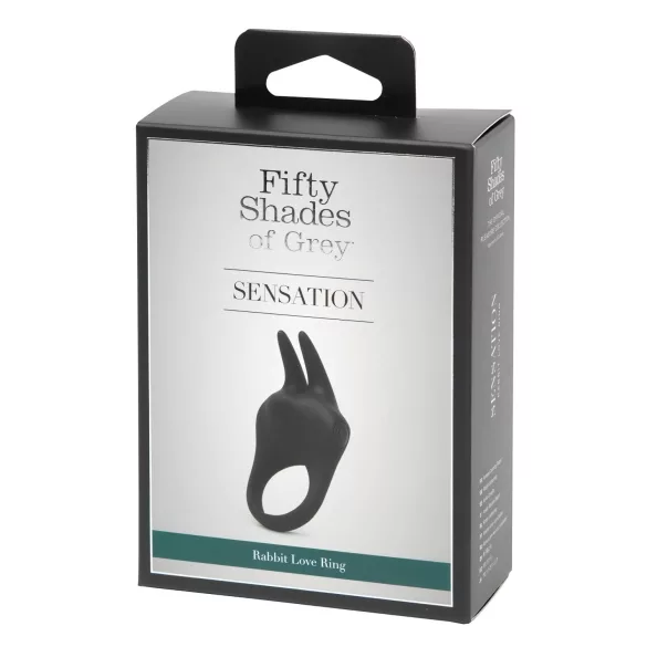 Fifty Shades of Grey - vibraattorirengas klitoriskiihotin - musta