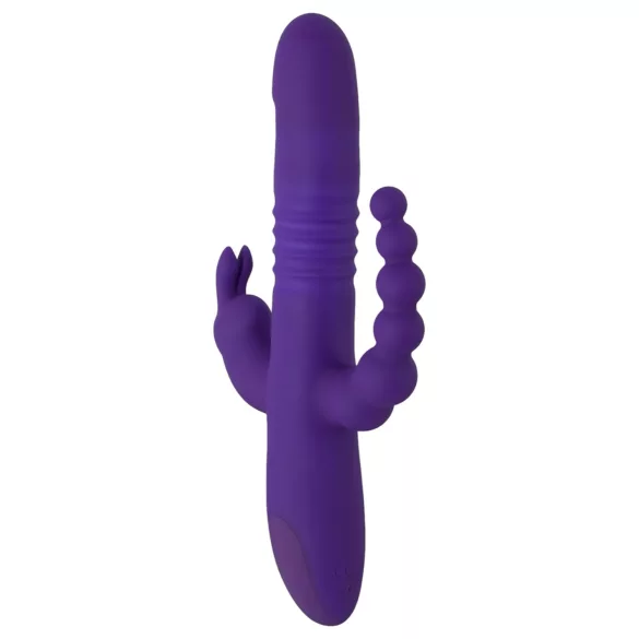 SMILE Triple - vibraattori - kolmella varrella, pyörivä, työntyvä - violetti