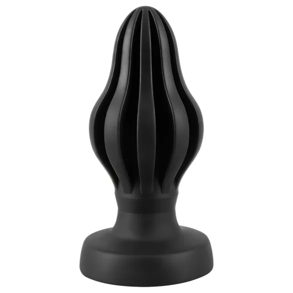 ANOS - uurrettu pehmeä anustappi - 7 cm (musta)