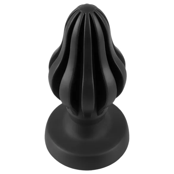 ANOS - uurrettu pehmeä anustappi - 7 cm (musta)