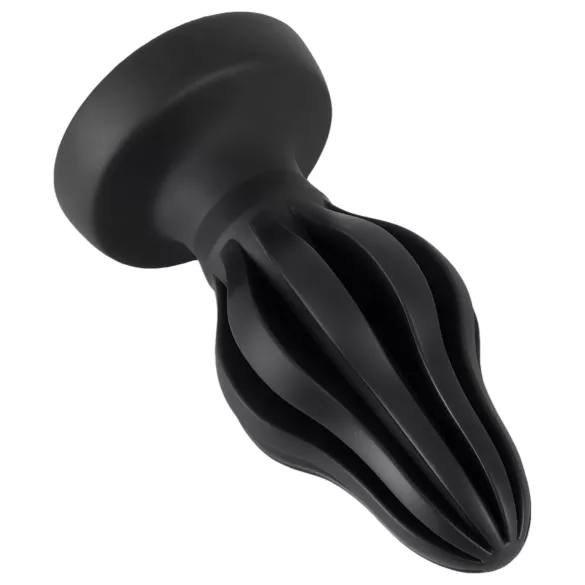 ANOS - uurrettu pehmeä anustappi - 7 cm (musta)