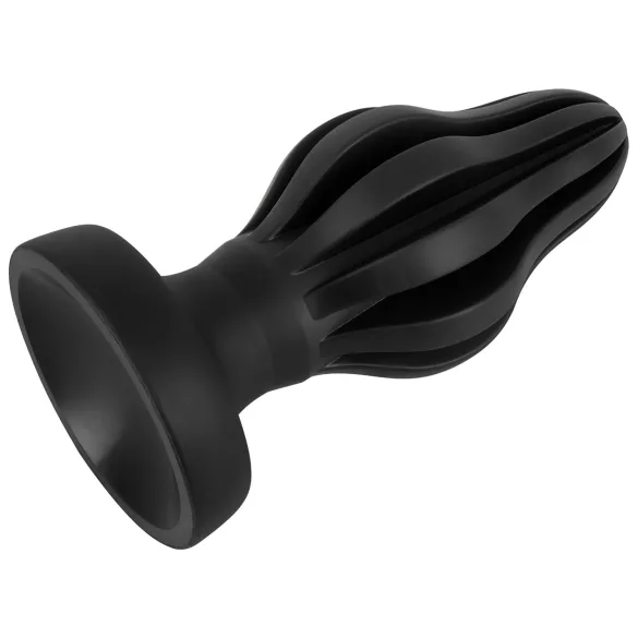 ANOS - uurrettu pehmeä anustappi - 7 cm (musta)