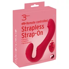   You2Toys - kauko-ohjattava strapless strapon-vibraattori - punainen
