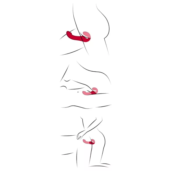 You2Toys - kauko-ohjattava strapless strapon-vibraattori - punainen