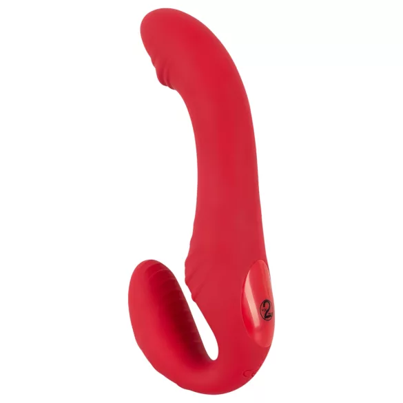 You2Toys - kauko-ohjattava strapless strapon-vibraattori - punainen
