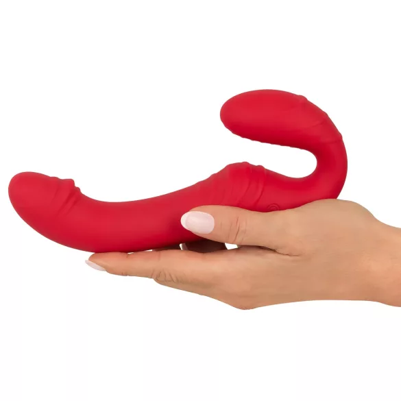 You2Toys - kauko-ohjattava strapless strapon-vibraattori - punainen