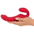 You2Toys - kauko-ohjattava strapless strapon-vibraattori - punainen