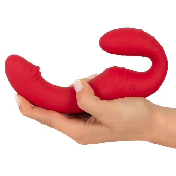 You2Toys - kauko-ohjattava strapless strapon-vibraattori - punainen