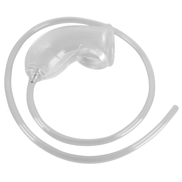 You2Toys - peniksen jatke pissaleikkeihin poistoputkella - läpinäkyvä