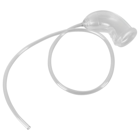 You2Toys - peniksen jatke pissaleikkeihin poistoputkella - läpinäkyvä