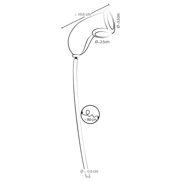 You2Toys - peniksen jatke pissaleikkeihin poistoputkella - läpinäkyvä