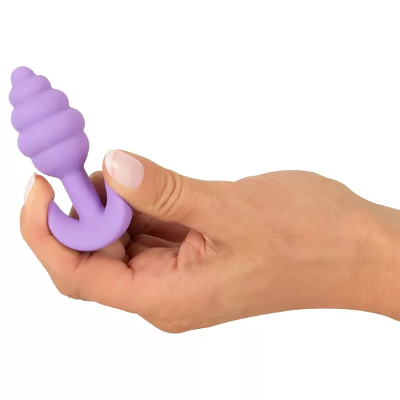Cuties Mini anustappi - silikoninen anustappi (violetti, 2,8 cm)