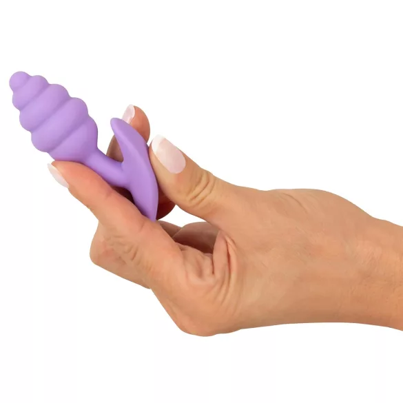 Cuties Mini anustappi - silikoninen anustappi (violetti, 2,8 cm)
