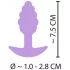 Cuties Mini anustappi - silikoninen anustappi (violetti, 2,8 cm)