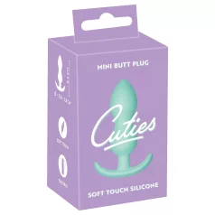 Cuties - mini anustappi - silikoninen, mintunvihreä, 2,3 cm