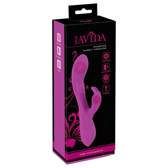 Javida Sykkivä Rabbit - 3-moottorinen klitorisvibraattori (violetti)