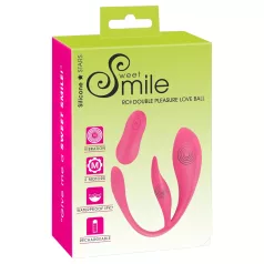   SMILE - ladattava, radiolla ohjattava värisevä muna (vaaleanpunainen)