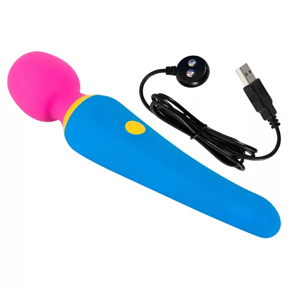 You2Toys - ladattava vesitiivis hierontavibraattori - värikäs
