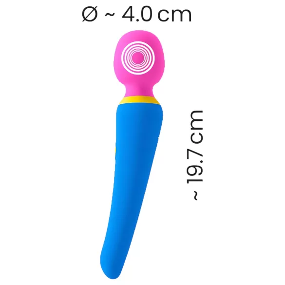 You2Toys - ladattava vesitiivis hierontavibraattori - värikäs