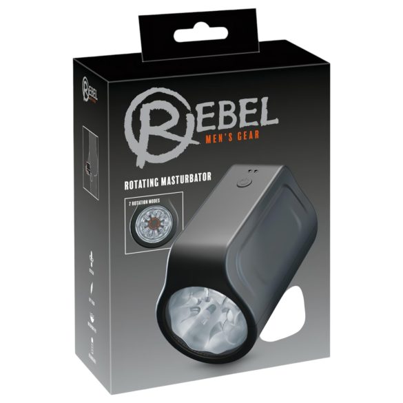 Rebel - kiertävä masturbaattori - vedenpitävä - musta