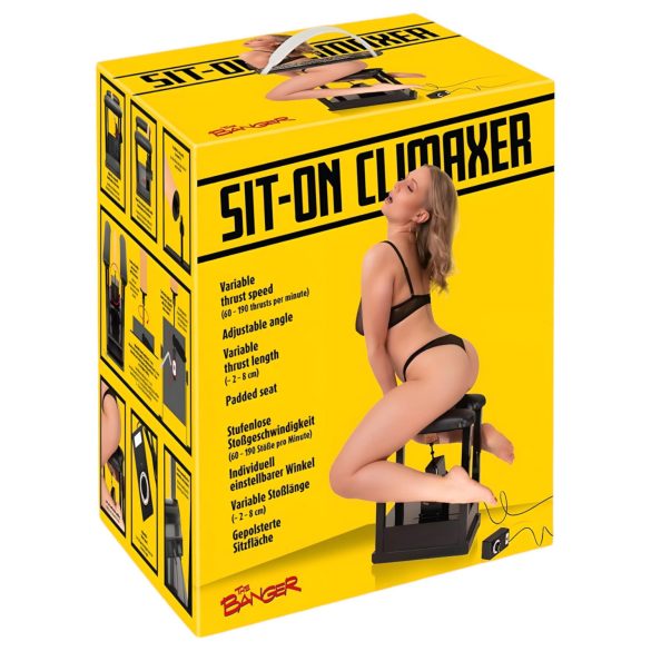 The Banger Istuinkliimaksi - sähköinen seksikone (musta)