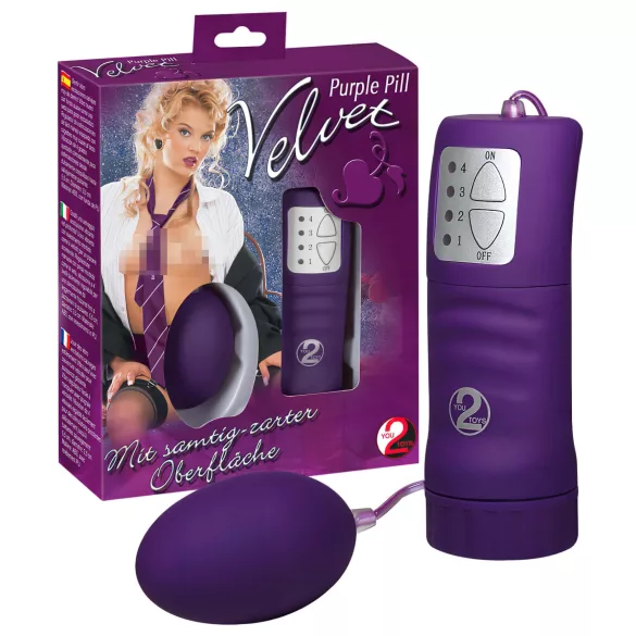 You2Toys - Vibraatiomuna - samettipinta - violetti