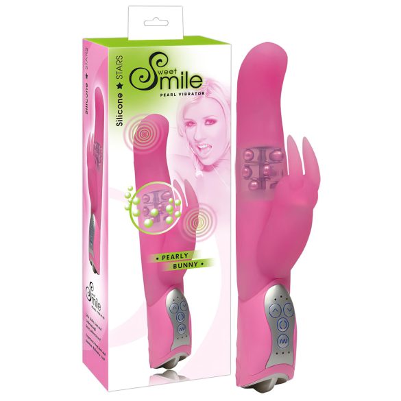 SMILE Pearly Bunny - helmiäisvibraattori (vaaleanpunainen)