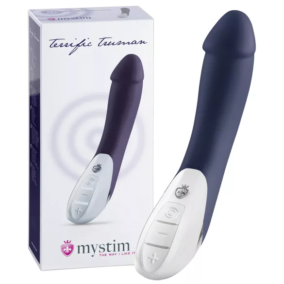 mystim - vibrattori kahdella moottorilla - sininen