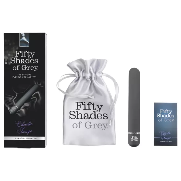 Fifty Shades of Grey - vibraattori - vedenkestävä - harmaa