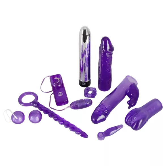 You2Toys - Vibraattorisetti - 9 osaa - violetti