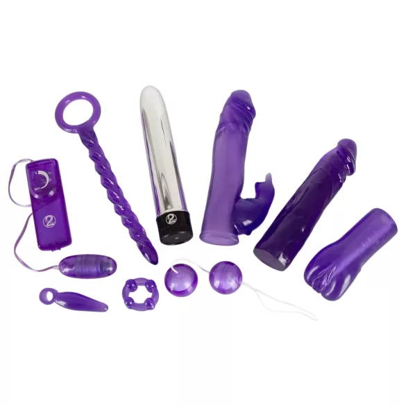 You2Toys - Vibraattorisetti - 9 osaa - violetti