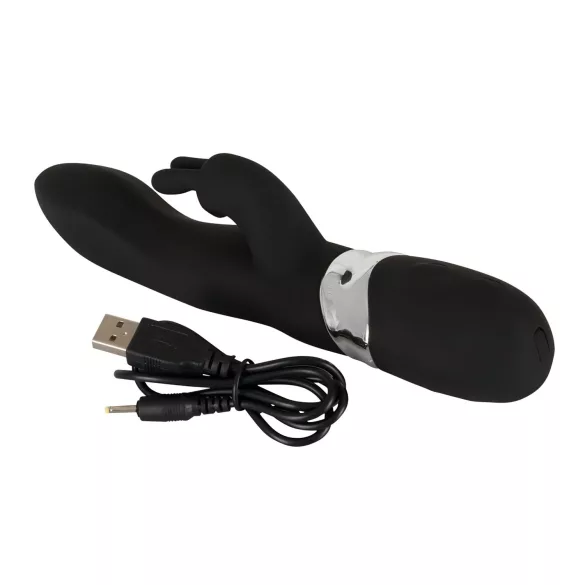 SMILE Blacky - vibraattori kahdella moottorilla - USB-ladattava - musta