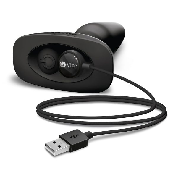 b-Vibe - pyörivät helmiakku anaalivibraattori (musta)