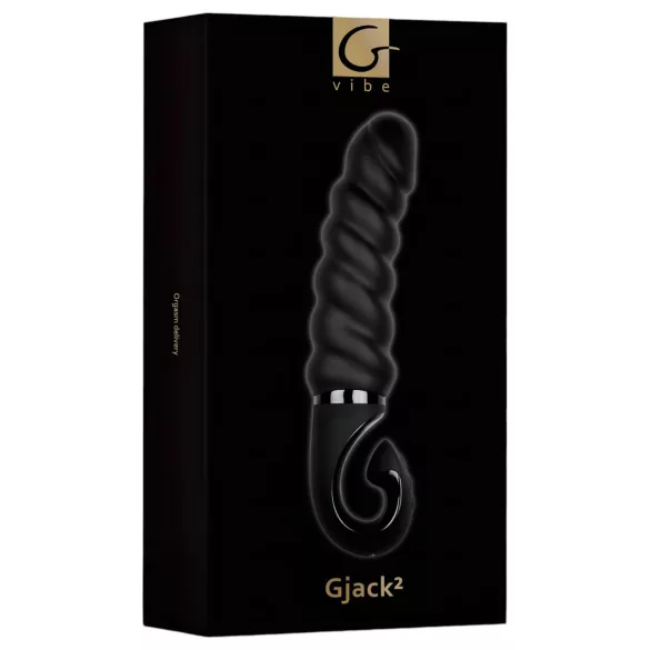 Gvibe - G-pistevibraattori - ladattava, vedenkestävä silikoninen - musta