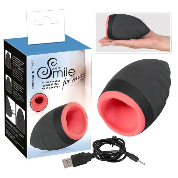 SMILE Warming - Lämmitettävä, ladattava suuvibraattori miehille