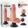 King Cock - vibraattori imukupilla - 18 cm - ihonvärinen