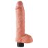King Cock - dildo imukupilla ja vibraattorilla - 25 cm - luonnonväri
