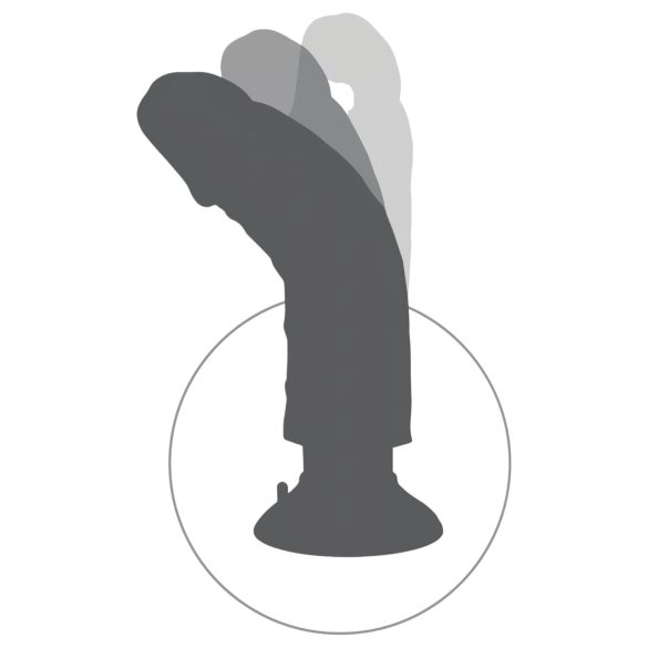 King Cock - dildo imukupilla ja vibraattorilla - 25 cm - luonnonväri