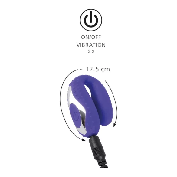 You2Toys - suihinvibraattori - ladattava silikoninen violetti
