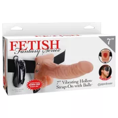   Pipedream - Fetish Strap-on 7 - kiinnitettävä värisevä dildo (naturaali)