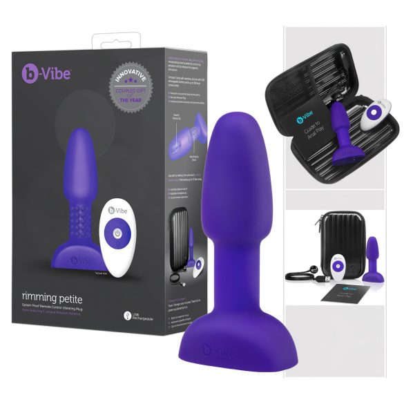 b-Vibe Rimming - pyörivä helmivibraattori (violetti)