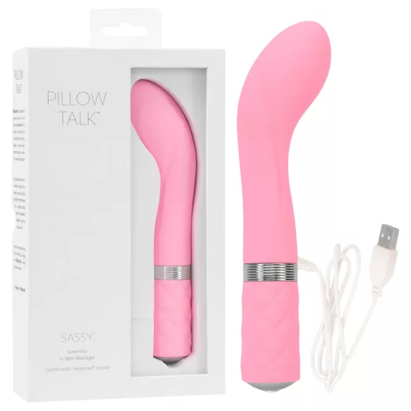 Pillow Talk Sassy - ladattava G-pistevibraattori (pinkki)