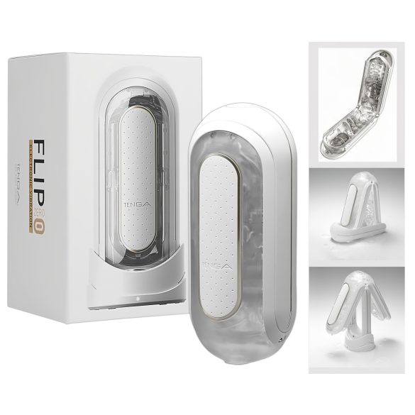 TENGA Flip Zero - värinö masturbaattori (valkoinen)