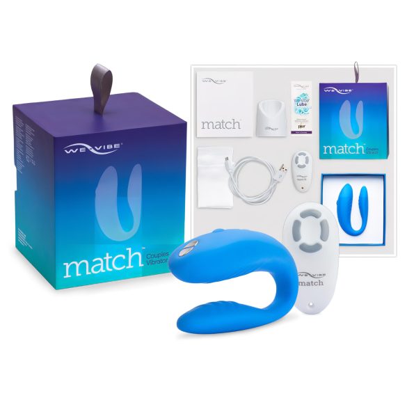 We-Vibe Match - vedenkestävä ladattava pariskuntavibraattori (sininen)
