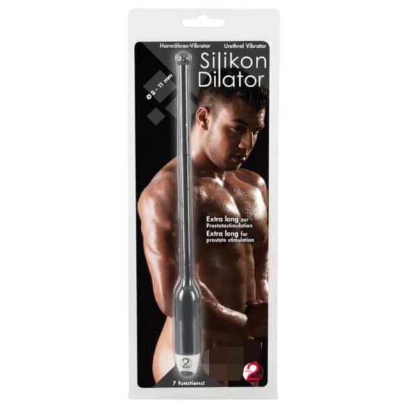 You2Toys DILATOR - silikoni virtsaputkivibraattori - musta (8-11mm)