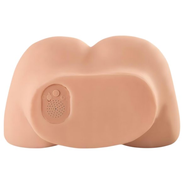 Interactive Fuck Me Silly - värisevä pillu masturbaattori - silikoninen, vaalea