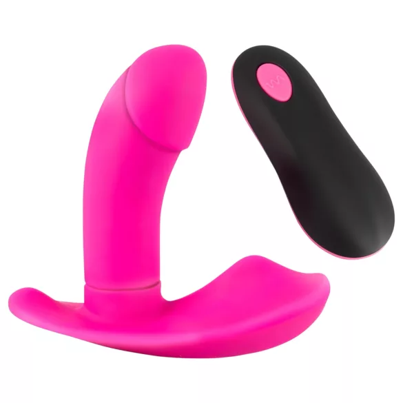 SMILE - kaukosäädettävä ladattava kiihotinpanty - pinkki