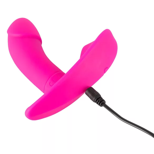 SMILE - kaukosäädettävä ladattava kiihotinpanty - pinkki
