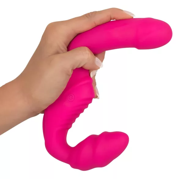 You2Toys - Double2Teaser - kiinnitettävä vibraattori ilman valjaita (vaaleanpunainen)