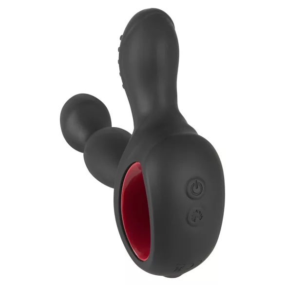You2Toys - prostatahierontavibraattori - pyörivä lämmitettävä - musta